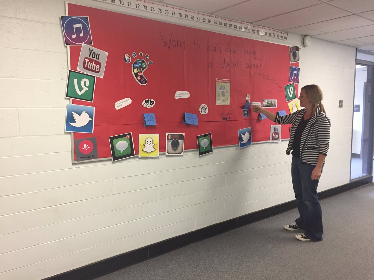 CounselorMissB's tweet photo. What does it mean to be a good digital citizen @CampbellAPS #socialmedia #bullyprevention #wholechild #wednesdaywisdom https://t.co/yhsGXSWMXm