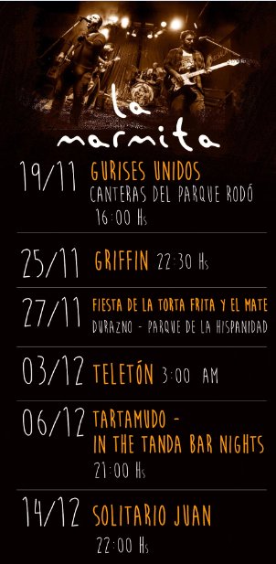 El 2016 está llegando a su fin, así que les compartimos las últimas fechas que se nos vienen. ¡Vayan agendando!