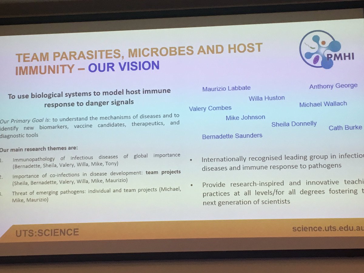 UTS_Science's tweet photo. #parasites #microbes & #hostimmunity team working to understand infectious diseases with great researchers like @willaonthego @mlabbate75 https://t.co/eiZibnwVG3
