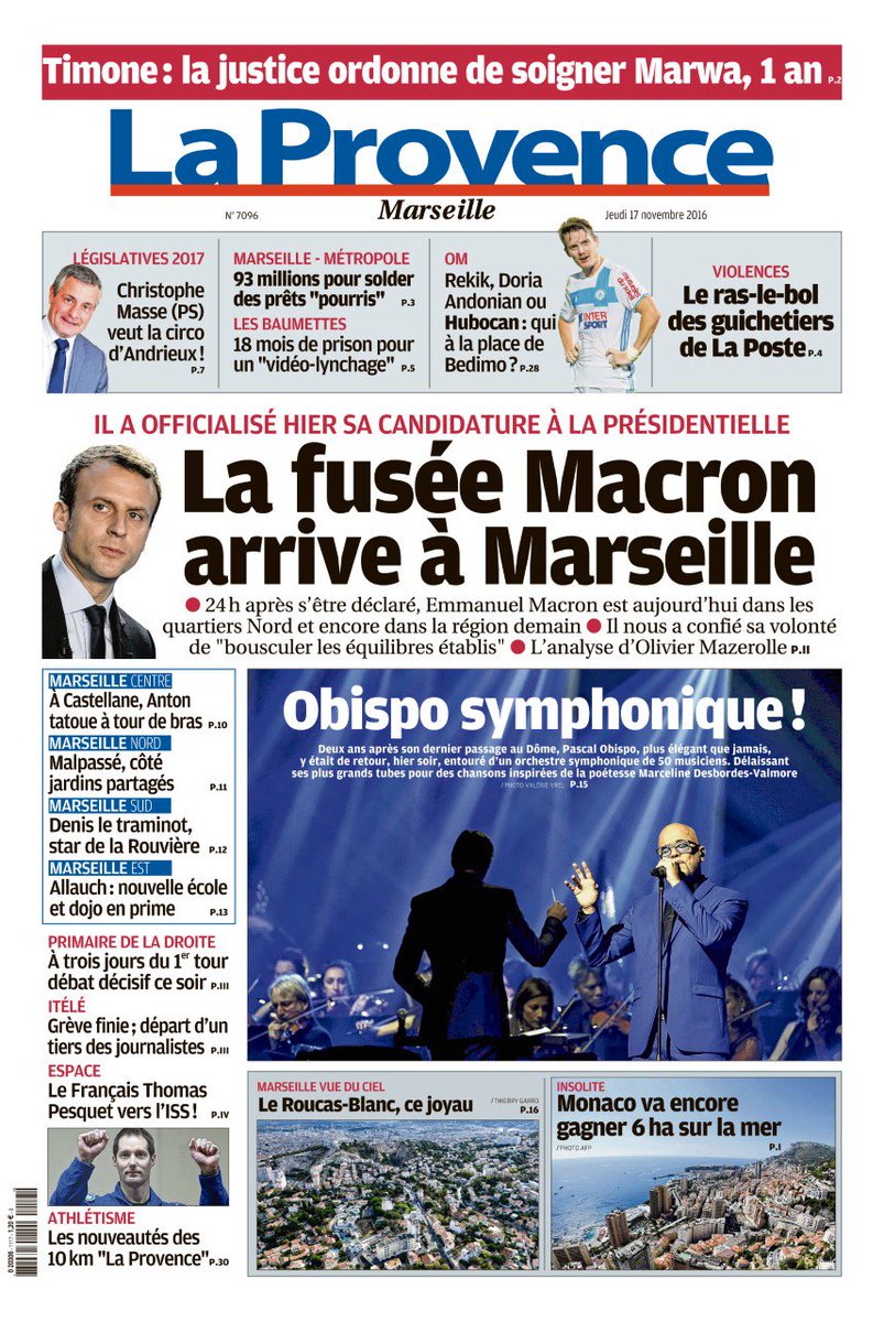 laprovence's tweet photo. #endirectdelaune de @laprovence #Marseille #OM #macron2017 https://t.co/cnacBLgryv