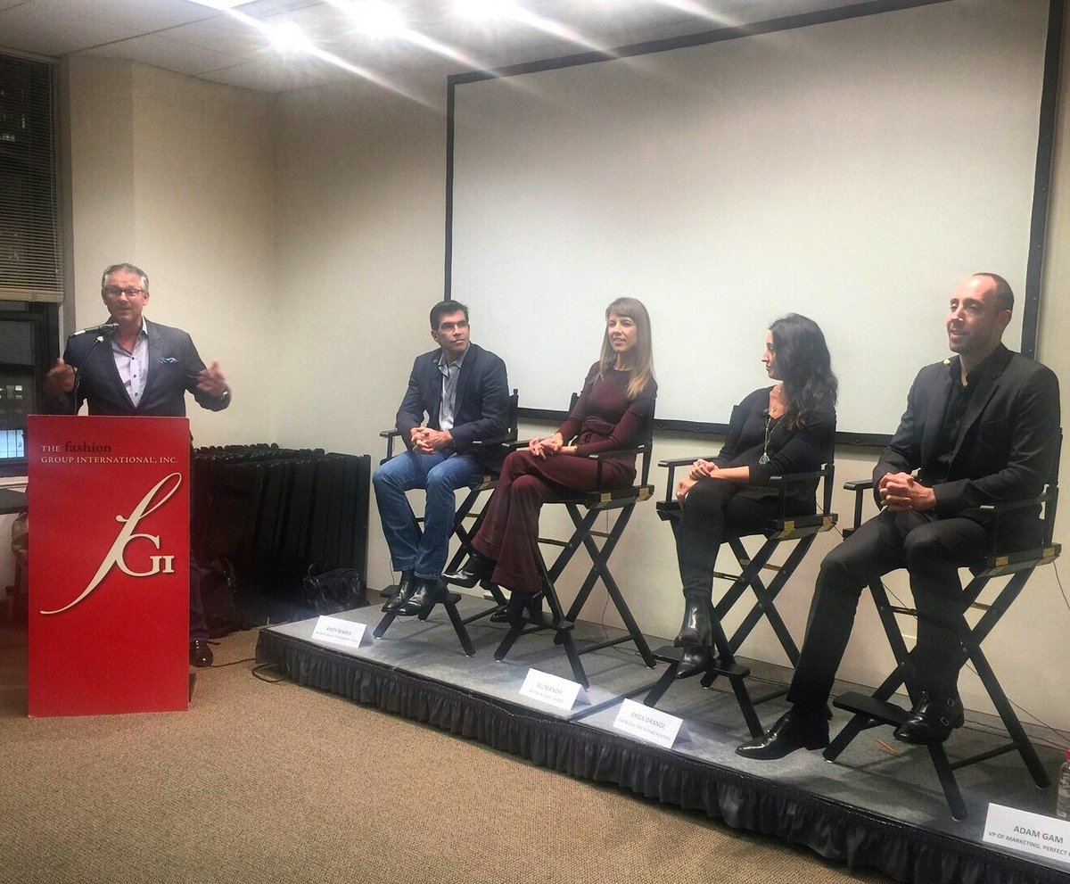 FGINYC's tweet photo. Great conversation at our #FutureShock #FGIFrontliner! @kevinwassong @drewby3 @ErOrange @jillmanoff @adamgam https://t.co/7Yu917rQe8