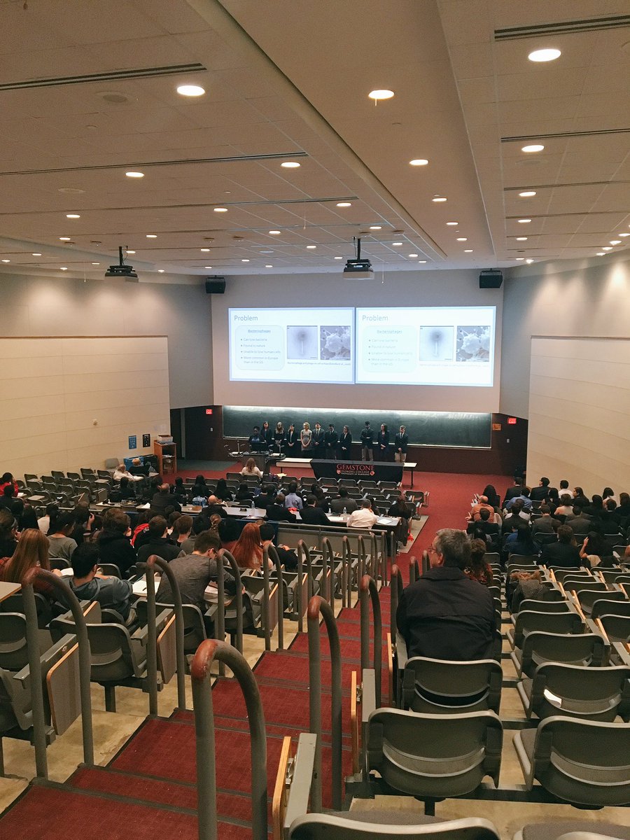GemstoneProgram's tweet photo. Up next is @UMDTeamPhage, conducting research on bacteriophages! #Colloquia16 https://t.co/GLV94ehxFt