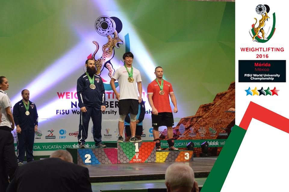 wwucmex2016's tweet photo. MEN -85 kg
Gold: Jang Yeonhak #KOR
Silver: Tatum James #USA
Bronze: Pawlicki Adrian Tomasz #POL
#WWUCMEX2016 @FISUnetwork https://t.co/JtTeU6vlct