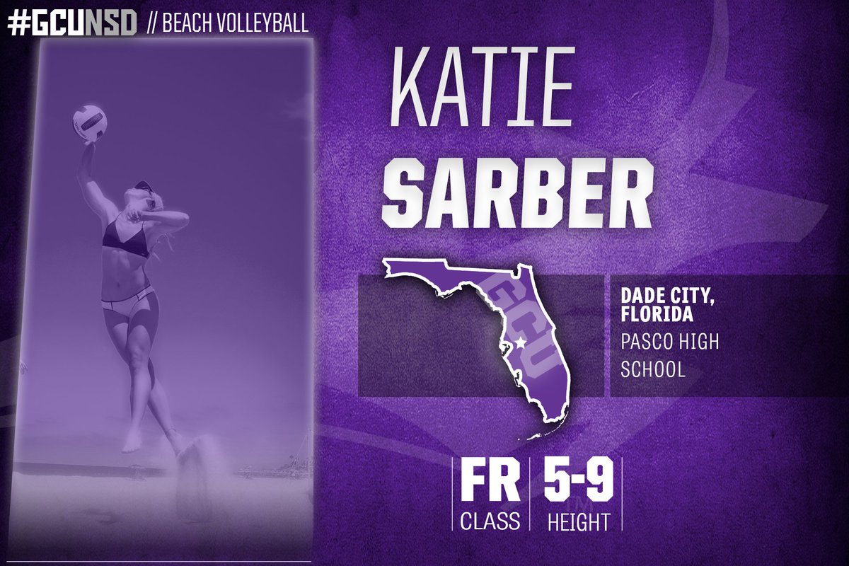 GCU_Beach's tweet photo. We are proud to announce the addition of @KatieSarber to the @GCUBeach program. #GCUNSD https://t.co/sbtmlt6TM4