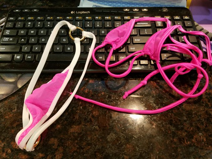 I wore this for dave last night on skype lol hes still talking about it #stringbikini #doesntcovermuch