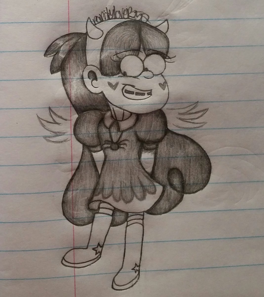 Raritylover152's tweet image. #drawing #sketch #schoolsketch #myart #GravityFalls #mabelpines #svtfoe #crossover (?) #StarVsTheForcesOfEvil