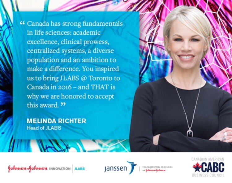 Thank you <a href="/cabc_co/">Canadian American Business Council (CABC)</a> for presenting us with the 2016 Corporate Leadership Award! #CABCDialogues @JanssenCanada #JLABSToronto