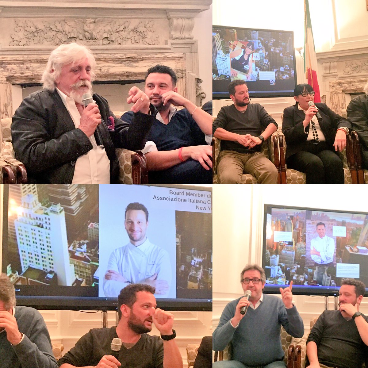"Meet the New Italian Chefs of New York"  #PrimaSettimanaCucinaITAnelMondo #italiantaste 🇮🇹con <a href="/fabiopicchi/">Fabio Picchi</a> #italianexcellence in 🗽