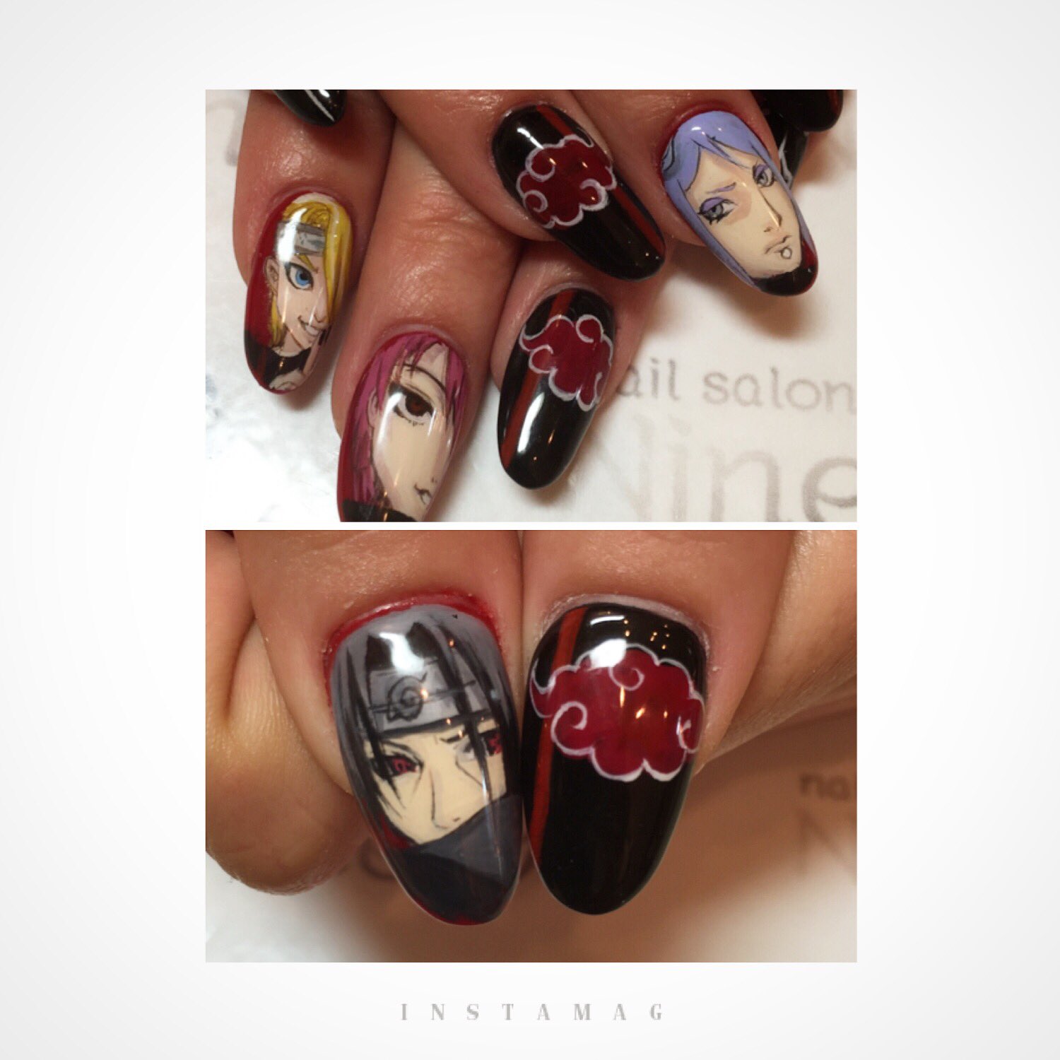 ネイルサロン Nine Ar Twitter お客様痛ネイル Naruto暁チーム Nail ネイル 痛ネイル Naruto T Co Ts6xpfhde7 Twitter