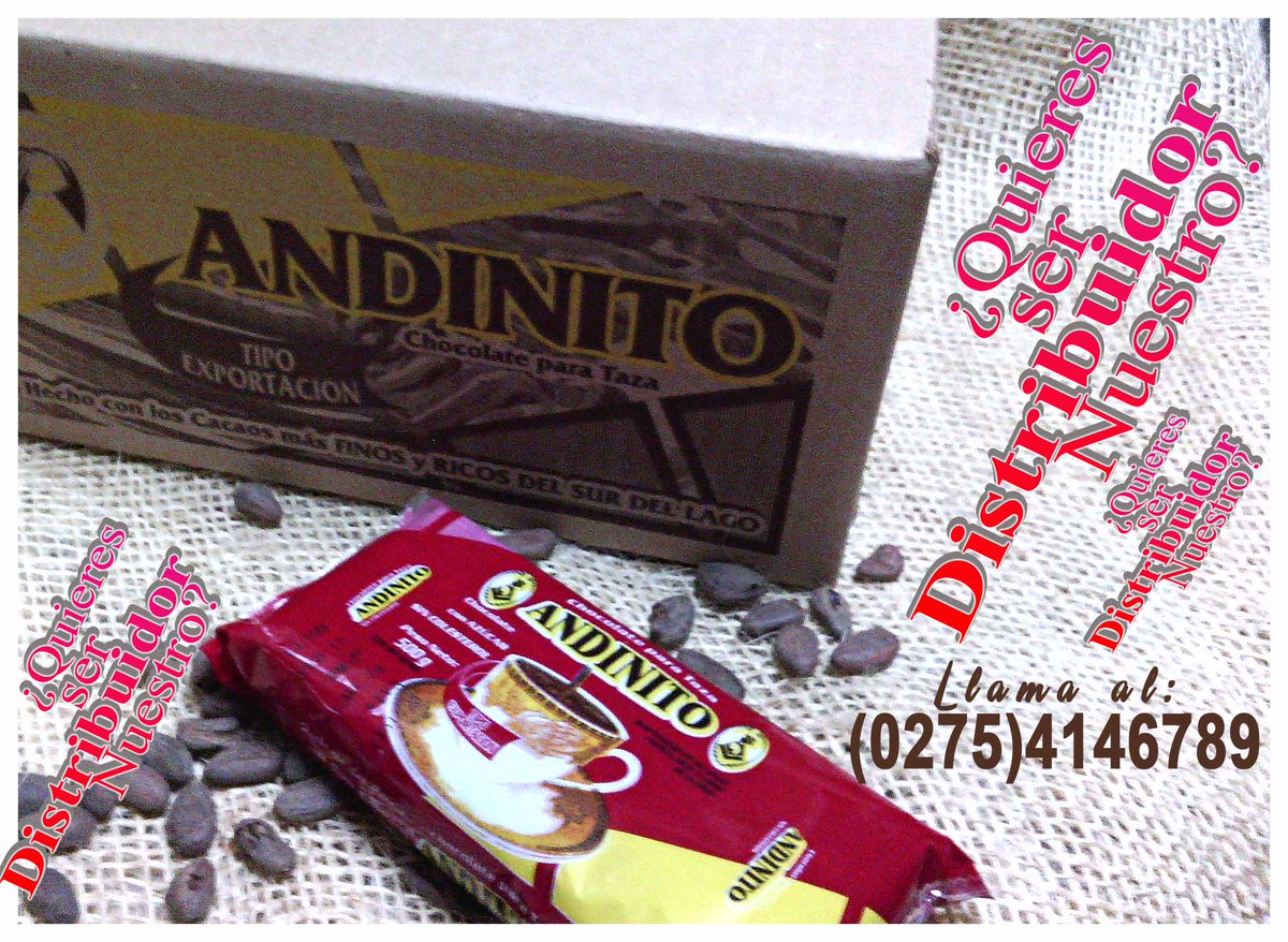 chocoandinito's tweet photo. Quieres DISTRIBUIR nuestro #ChocolateAndinito ?? Comunícate al 0275 4146789. Con gusto le atenderemos. https://t.co/LcIaZH8YEa
