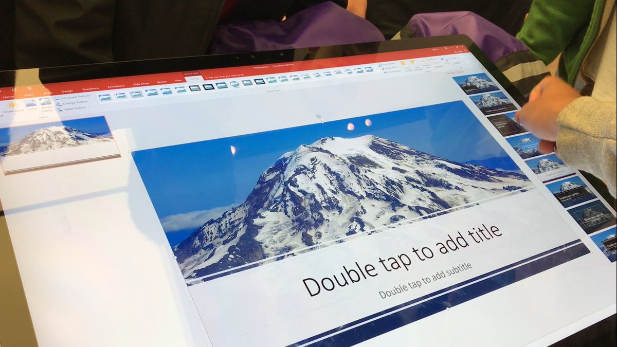 jenfrn's tweet photo. A look back on today's trip to Microsoft - we got to try out the new Surface Studio! @Microsoft_EDU @rentonprep #MSFTEdu #ShowcaseSchool https://t.co/z9jGgymOhA
