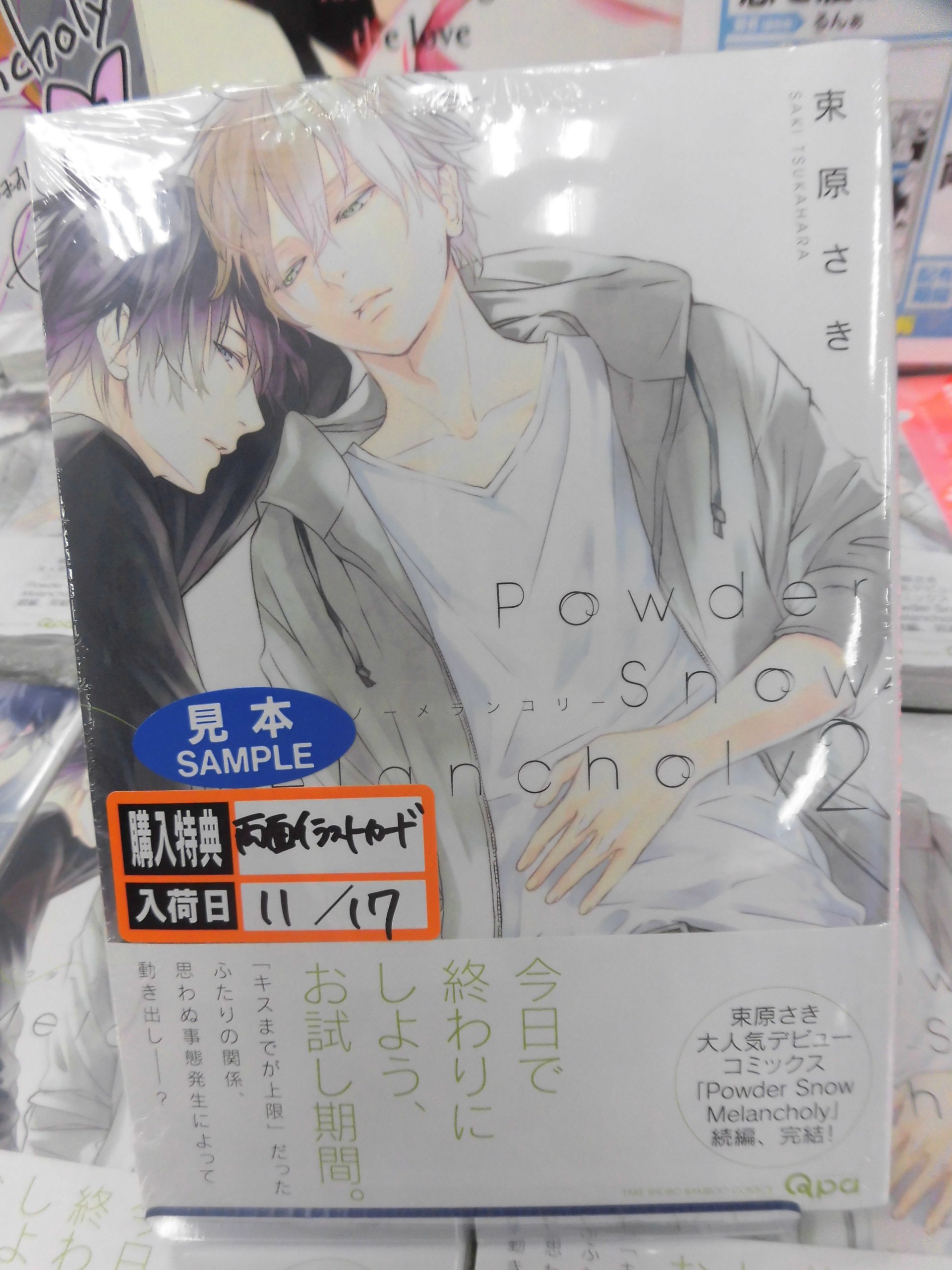 تويتر とらのあな池袋店 على تويتر 新刊情報 竹書房より 束原さき先生の最新刊 Powder Snow Melancholy 2 が発売されました とらのあな特典の描き下ろし両面イラストカードつきです 梁井と成川のお試し期間についに終わりが T Co Aiwq57nbor 竹