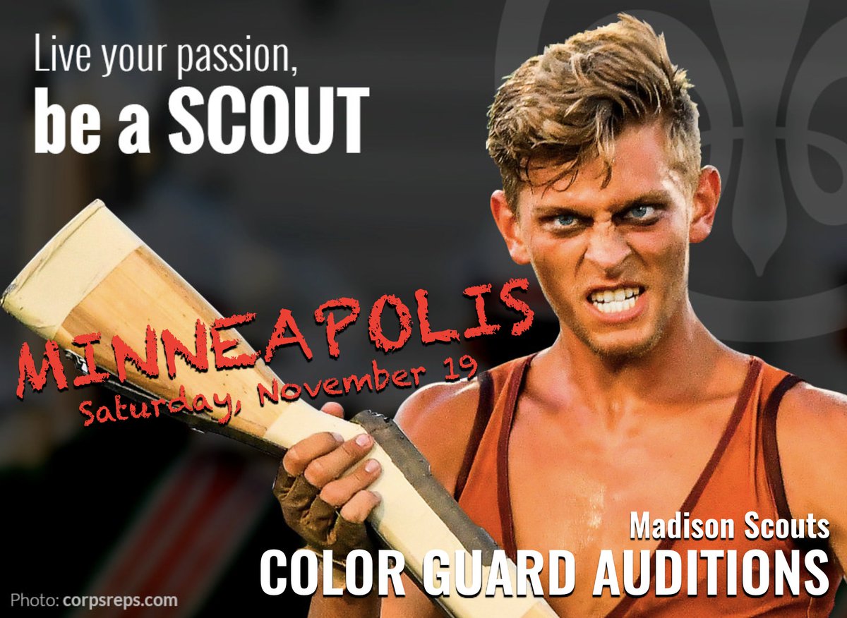 There is still time to register!

To find out where you can audition for the 2017 Madison Scouts, please visit auditionScouts.com