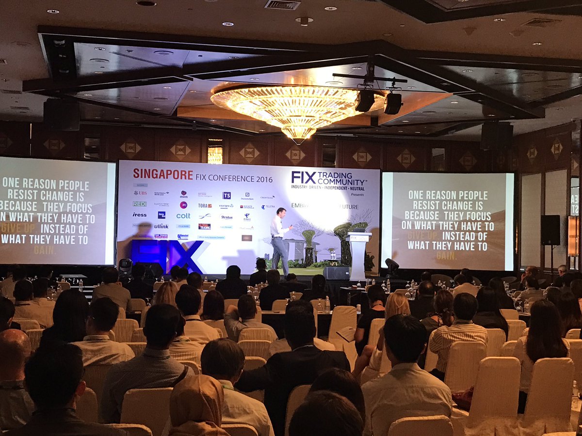 quantifyconsult's tweet photo. Ned Phillips of Bambu talking #robo at #FIXSingapore. Huge potential for #MachineLearning and #deeplearning in this space! https://t.co/KnTsZP1h0V