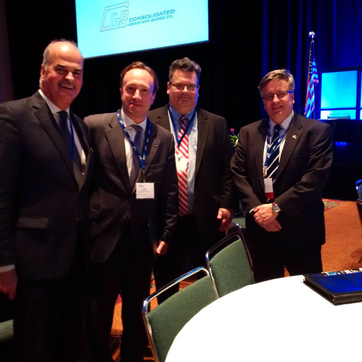 QcChicago's tweet photo. TY from Quebec @PortsofIndiana & @Indiana_EDC - developing a strong partnership #INLogisticsSummit #strategiemaritime @DouglasGeorgeCG https://t.co/gGxQeJsjZl