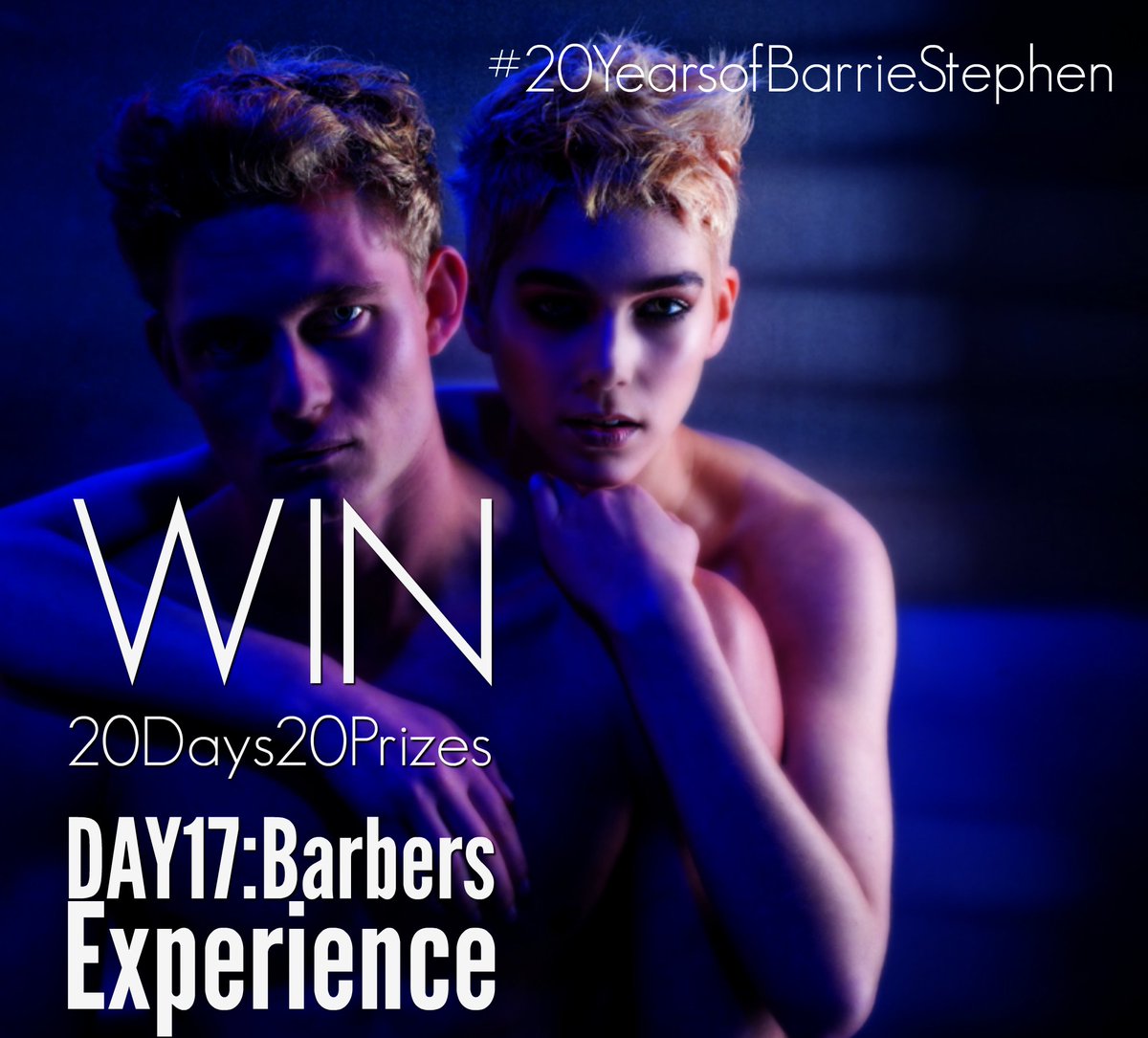 BStephenSalons's tweet photo. #20YearsofBarrieStephen
Day 17 of 20! #20Days20Prizes
Simply share the #hashtag to enter
WIN Barbers Experience
Every share = entered again! https://t.co/xuI91Mjrb4