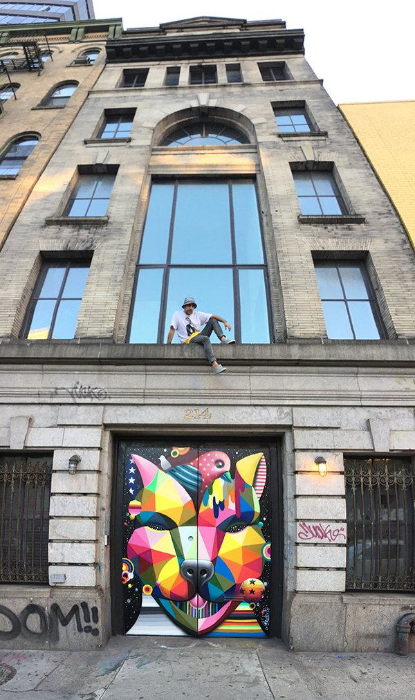 Com2Geek's tweet image. One Day / One Street Artist #10 
3/3

Okuda @OKUDART 
Church at Maroco &amp;amp;  Door at Soho 
#StreetArt #Graphic #art #design