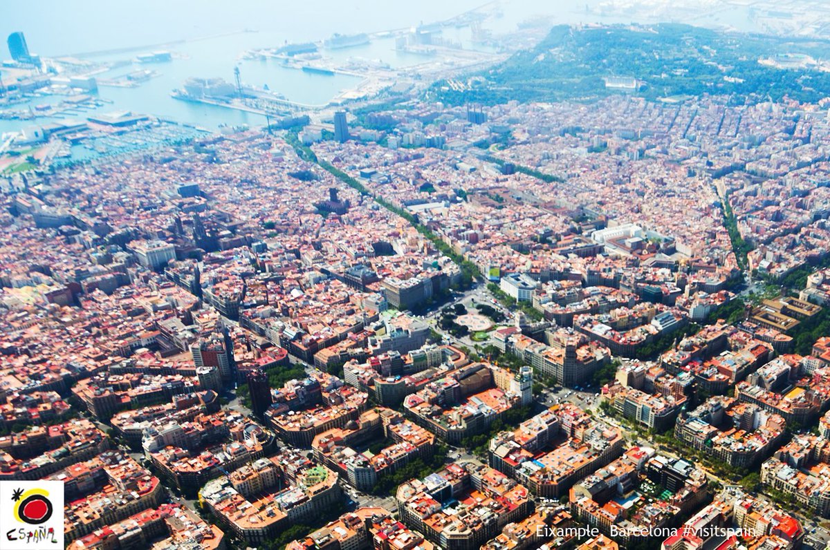 Spain On Twitter Barcelona S Eixample Long Straight Streets Strict Grid Pattern Crossed By Wide Avenues Square Blocks With Chamfered Corners Visitbcn En Https T Co Lnmqyhe2zg