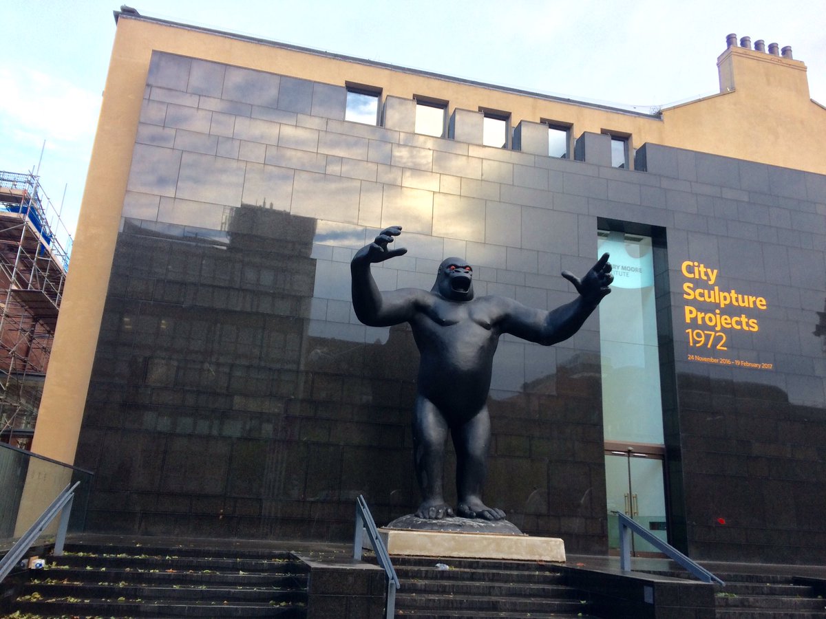 CraftLeeds's tweet photo. Gorilla @HMILeeds #citysculptureprojects1972 observation wheel @leedslibraries #tipis @LeedsArtGallery #Leeds culturalquarter has lots on! https://t.co/jevSYkXWXD