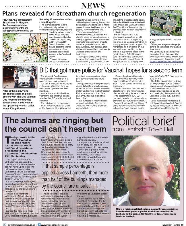 Thank you <a href="/weekender_life/">Weekender</a> for the great press coverage this week #19Nov #openday #Streatham