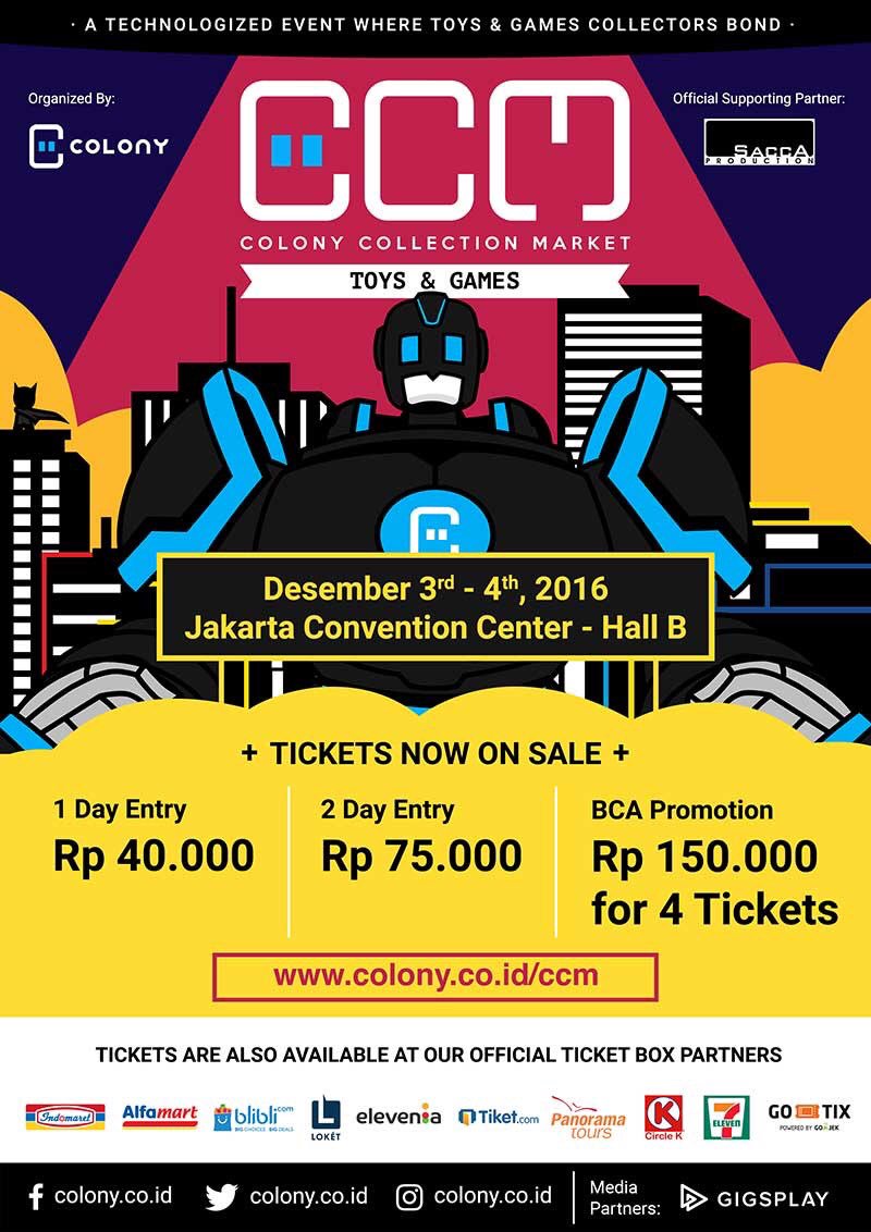 gigsplay's tweet photo. Get tickets to exhibition hall with lower price by purchasing it now! #CCM2016 #ColonyCollectionMarket2016 @colonycoid https://t.co/ADTgZN3bJq