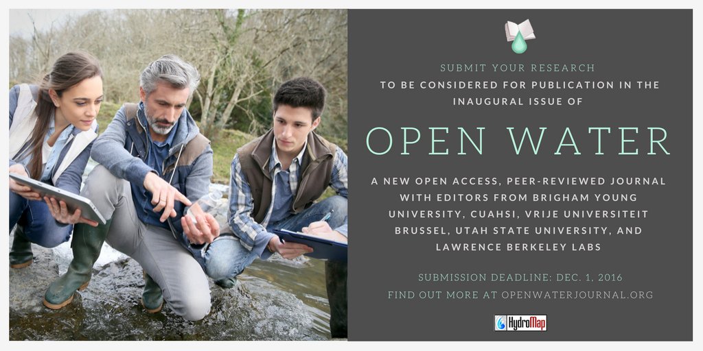OpenWaterJrnl's tweet image. Submit your paper now at openwaterjournal.org! #openaccess #opendata