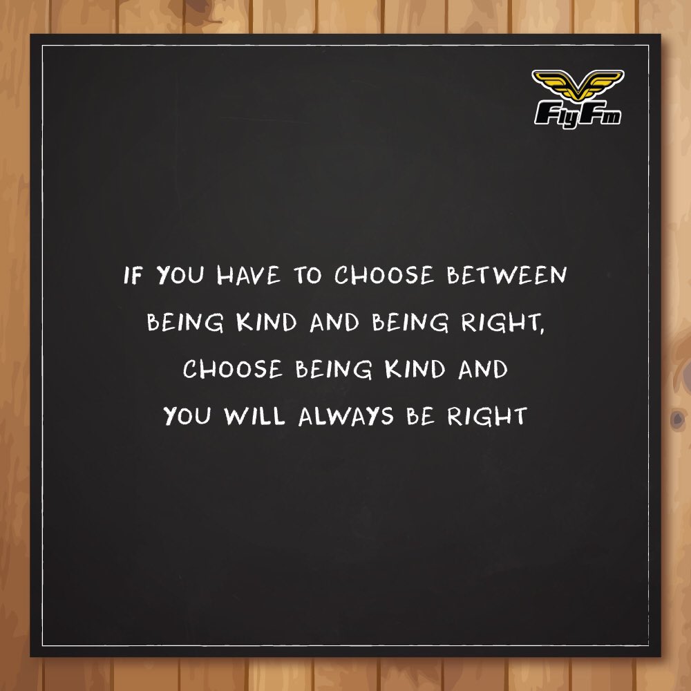 FlyFM958's tweet photo. Always be kind. It doesn't hurt. #FlySays https://t.co/uB3WfrWMDz
