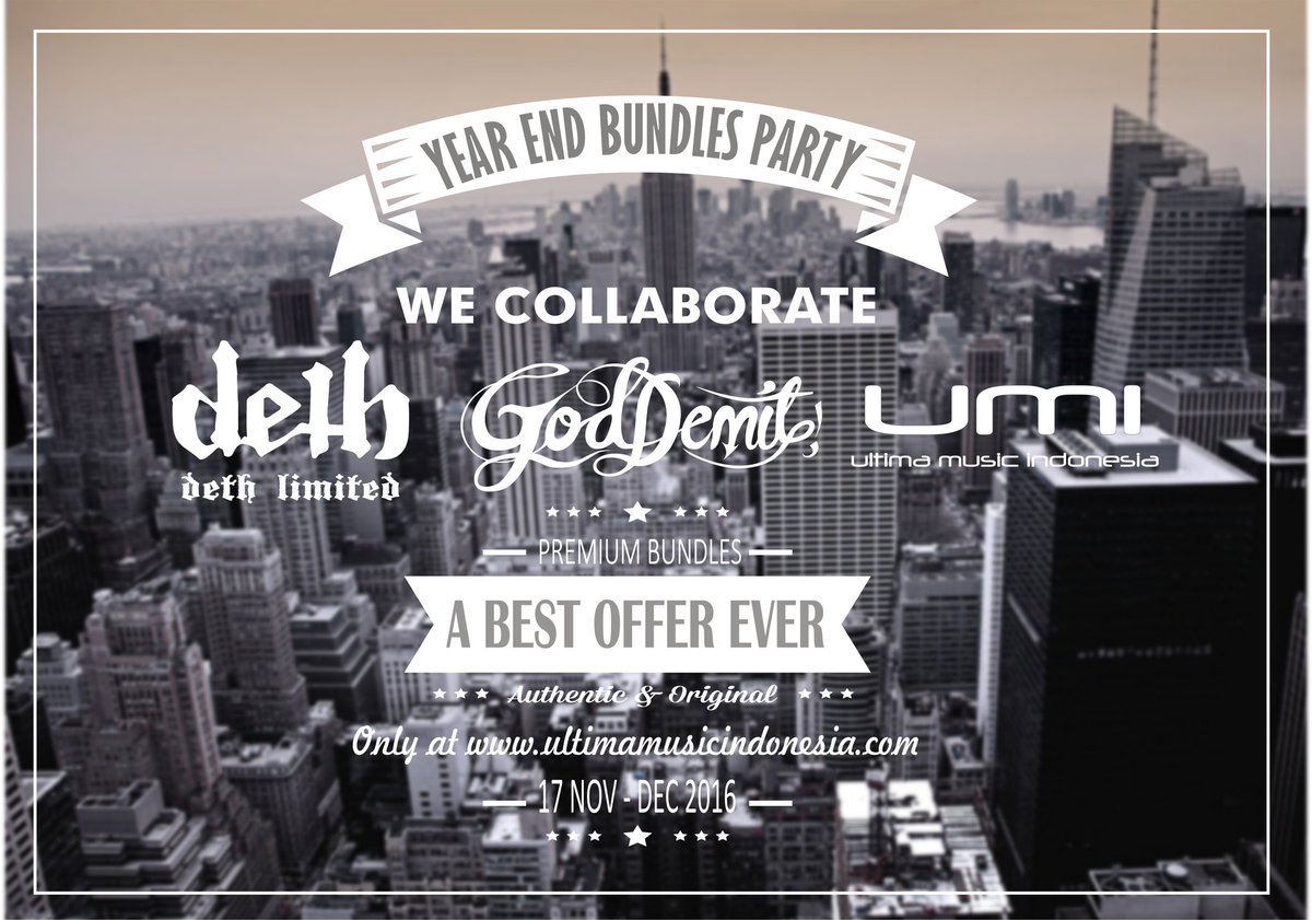 Hari ini, lo bisa lihat gabungan - gabungan produk bagus dari <a href="/deth_ltd/">deth ltd</a> @goddemitcloth dan Ultima Music Indonesia
ultimamusicindonesia.com