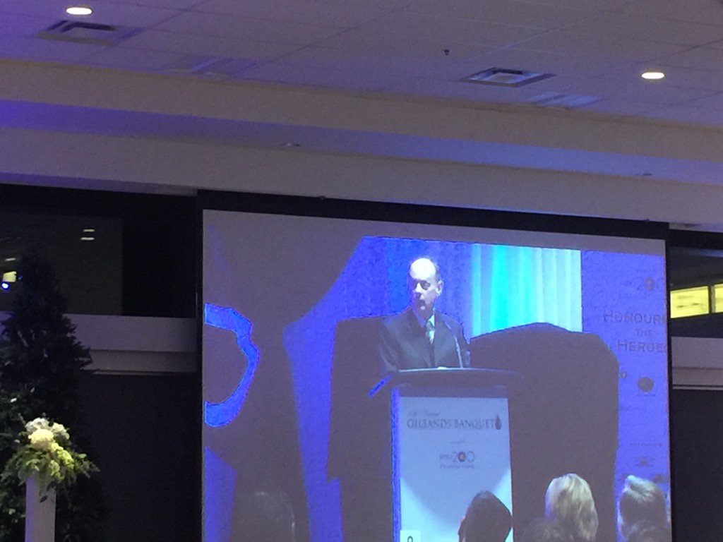 OilsandsBanquet's tweet photo. Nobody should speak after Chief Darby Allen #ymm #osb2016 #ymmheroes https://t.co/Jb1YPVN0wm