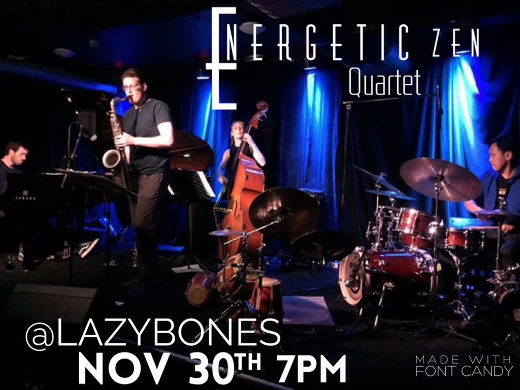 devadrums's tweet image. ENERGETIC ZeN Quartet Wednesday 30th November @LazybonesMv