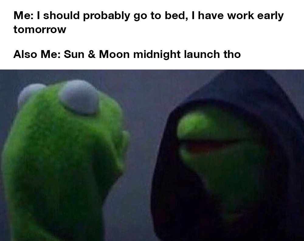 EBGamesAus's tweet photo. Thanks, me. 

Heading to a #PokémonSunMoon midnight launch tonight? Check out all the details here: https://t.co/NpW92fF0TT https://t.co/NsvgZFpVQv