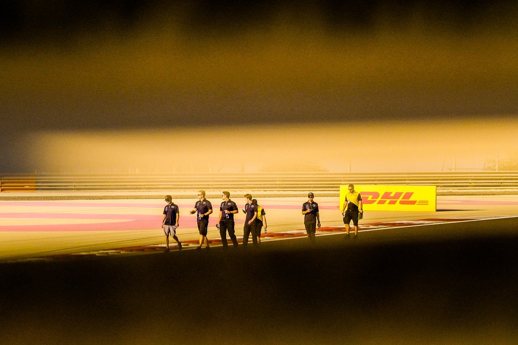 FIAWEC's tweet photo. Impressions from #6hBahrain drivers track walk, what a beautiful, emotional and enormous scenary. 
(📷: @AdrenalMedia) 
#WEC https://t.co/tSXq7GCGH3
