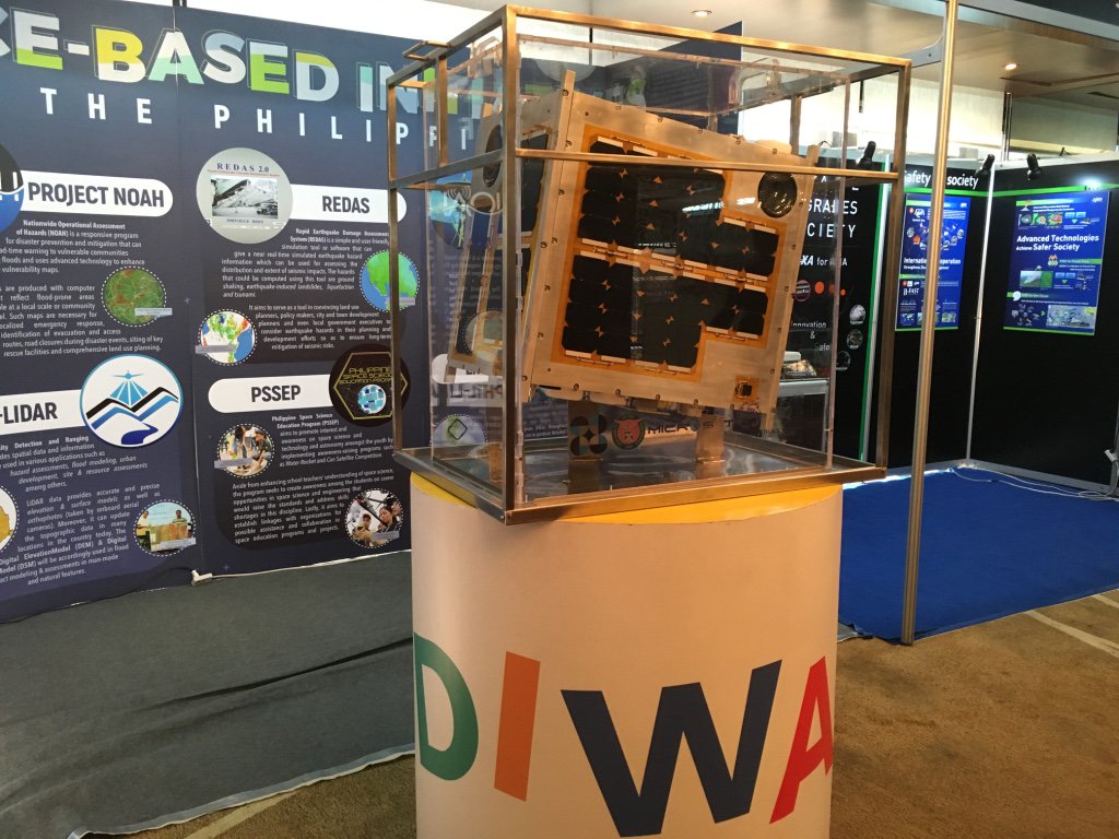 Jaxa Japan Aerospace Exploration Agency This Is Diwata 1 The First Microsatellite Developed By The Philippines Host Of Aprsaf 23 In Their Language Diwata Is Fairy Spirit T Co Fhsijni2vf