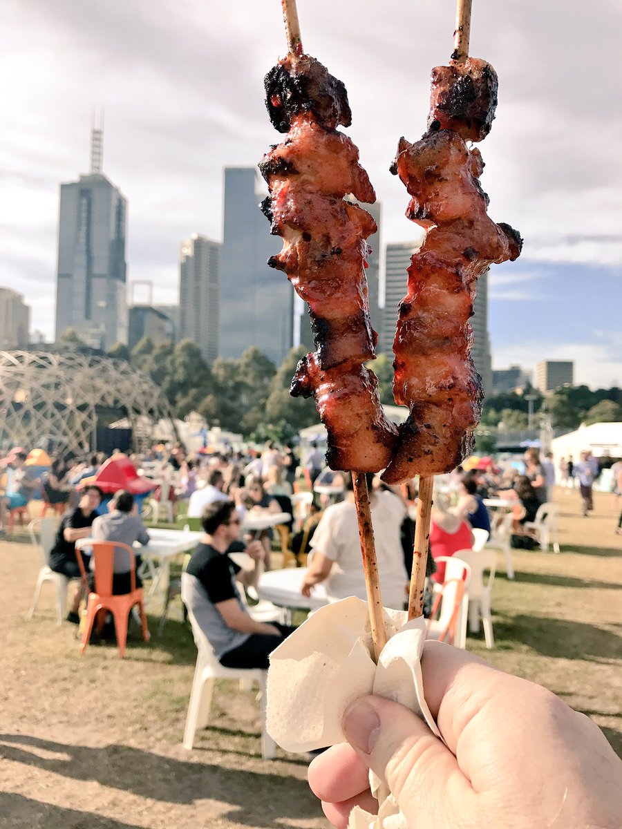 Mmm , <a href="/HoyPinoyBBQ/">Hoy Pinoy</a> at  #melbourne noodle market