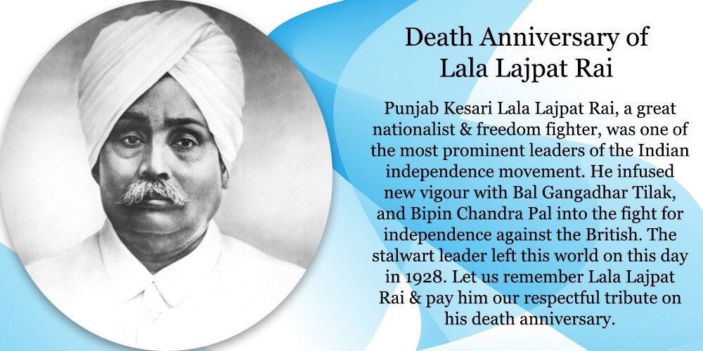 RajeshOgiSpeaks's tweet photo. पंजाब केसरी लाला लाजपत राय की पुण्यतिथि पर शत् शत् नमन। #LalaLajpatRai #YOUTH_UNITY https://t.co/2FjTrOo2Yv