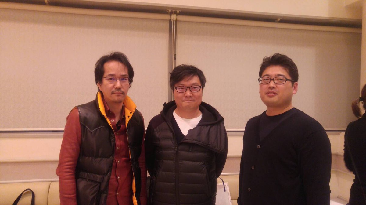 Ph9 神山健治監督作品公式 No Twitter 本日は Cyborg009 Call Of Justice 第2章のスタッフ初号試写でした 神山健治総監督 柿本広大監督 キャラクターデザイン齋藤将嗣さんの3名でパシャり 第1章はついに11月25日公開 続く第2章は12月2日公開 ぜひご覧