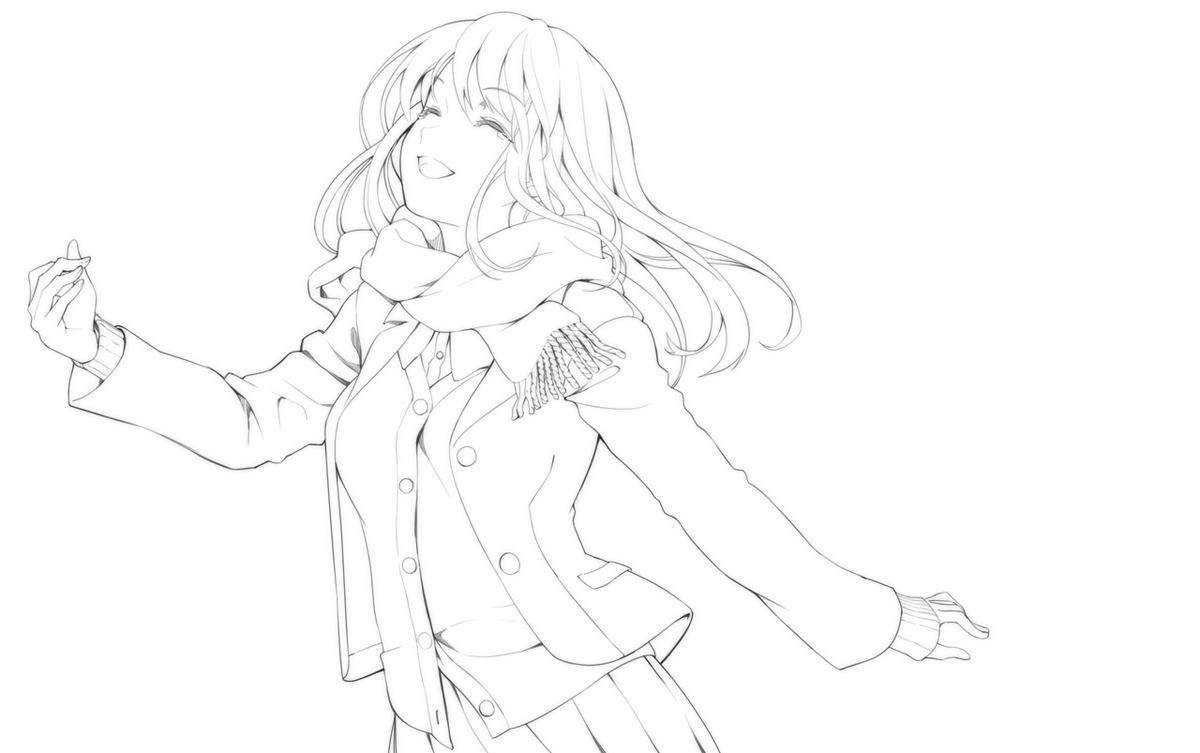 @yoshinory_o 昨晩アップしてました&線画 