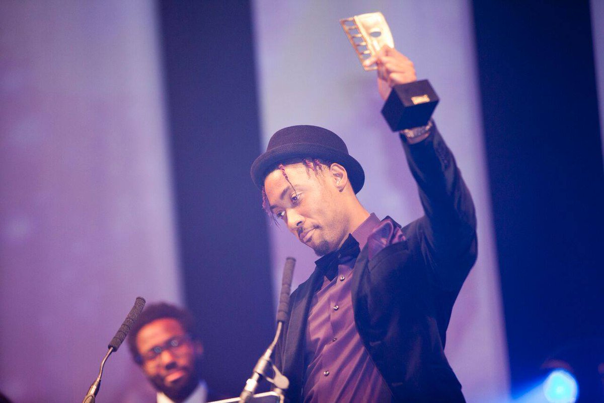 BrashYoungTurks's tweet photo. #BrashYoungTurks lead #actor @PChiedozie accepting his award for BEST EMERGING TALENT @MVisas 

#BreakthroughBrit https://t.co/lK9kf2iHmB