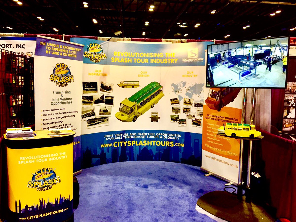 CitySplashTours's tweet photo. Be sure to swing by booth #3981 today at 13:35 for our #IAAPA press conference. #IAE16 #tradeshow #orlando #florida https://t.co/pG4Ji1wa50