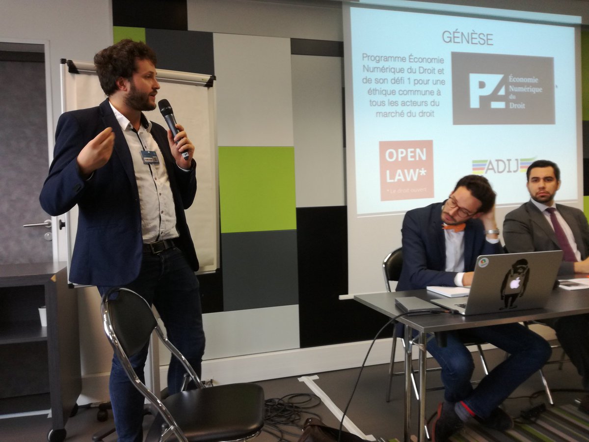 CamChrls's tweet photo. Ouverture de la session de l'après-midi : éthique, déontologie et #Legaltech cc @OpenLaw_fr @LEGA_NOV @ejust #OSS2016 https://t.co/887SniAi3H