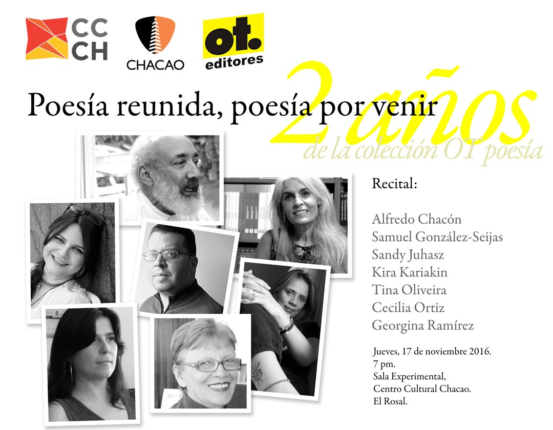 #HOY los poetas <a href="/kirakar/">Kira Kariakin🦋</a> <a href="/SandyJuhasz/">Sandy Juhasz</a> nos estarán acompañando en Noche de poesía reunida a las 6:30pm #EntradaLibre