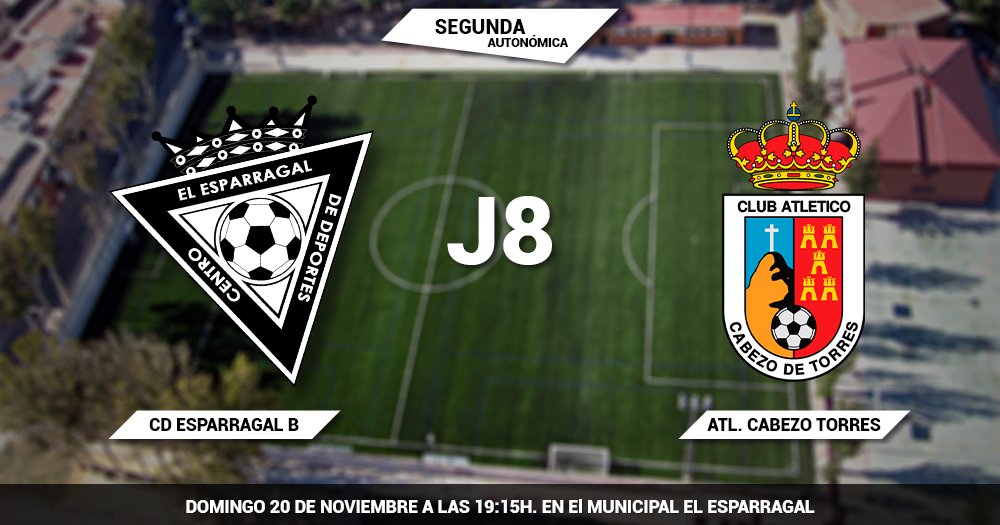 Filial J8 | #CDE B Vs <a href="/Cabezo_Sub23/">Cabezo Torres Senior</a>. Domingo 20 de noviembre a las 19:15H. en El Municipal #VamosEspa