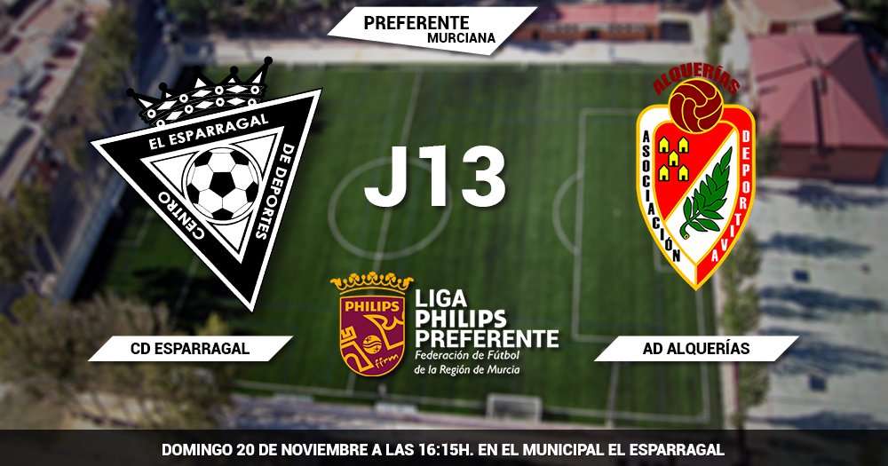 J13 | #CDE Vs <a href="/adalquerias/">AD Alquerias</a>. Domingo 20 de noviembre a las 16:15H. en El Municipal #VamosEspa <a href="/treceraG13/">Trecera.com ⚽️</a>