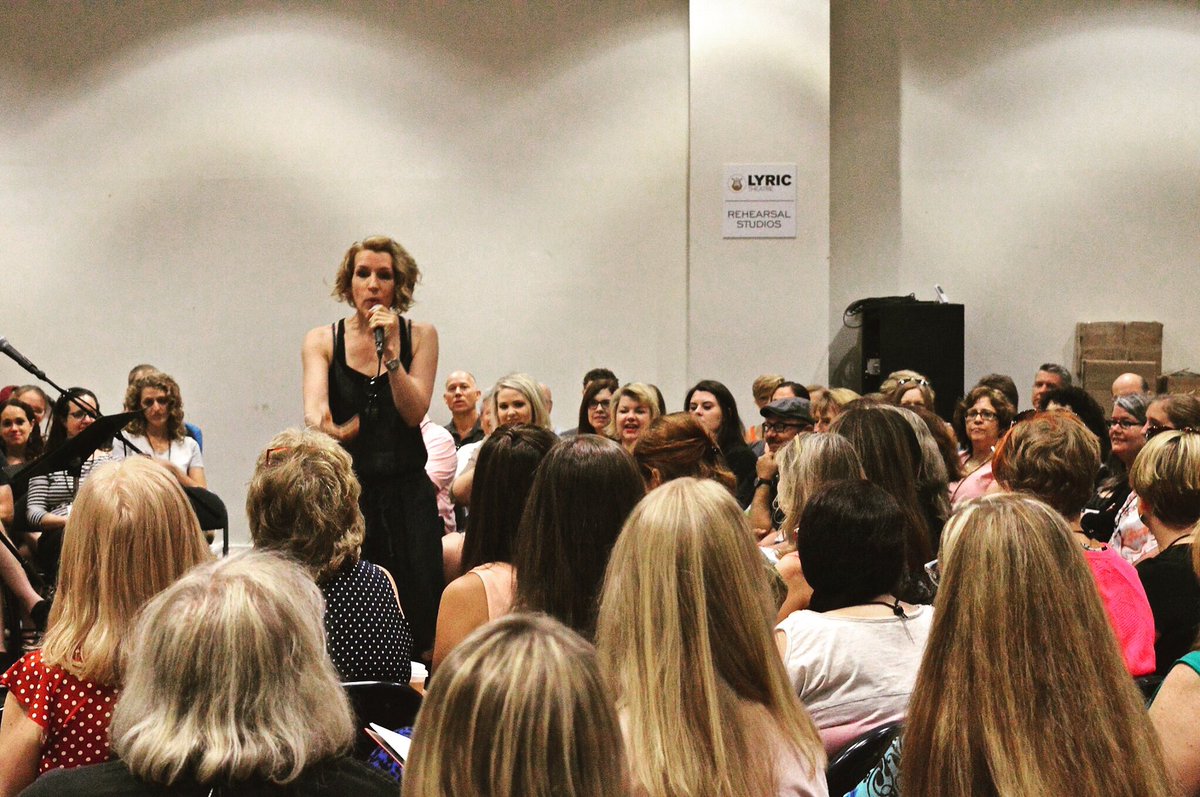BroadwayTeacher's tweet photo. #TBT to #btw2016 when @Susan_Blackwell led the first class of the workshop! Susan has been with us for many years & we just love her! 🐒 https://t.co/93J2Ooe5zT