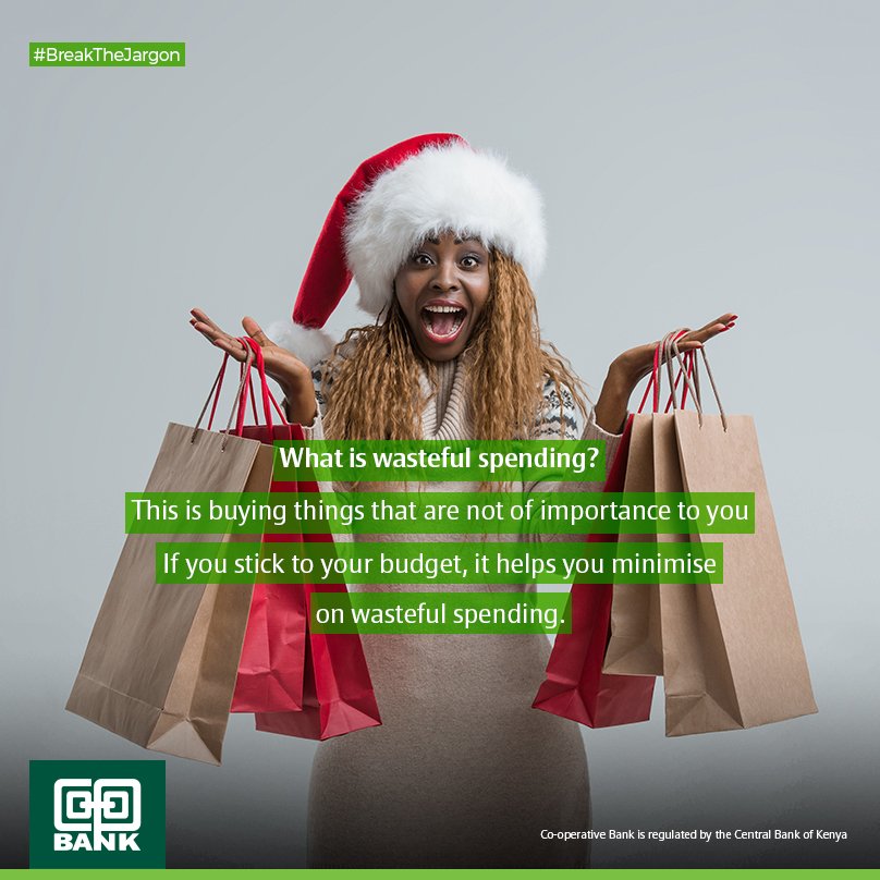 Coopbankenya's tweet image. Let us #BreakTheJargon! What is wasteful spending?