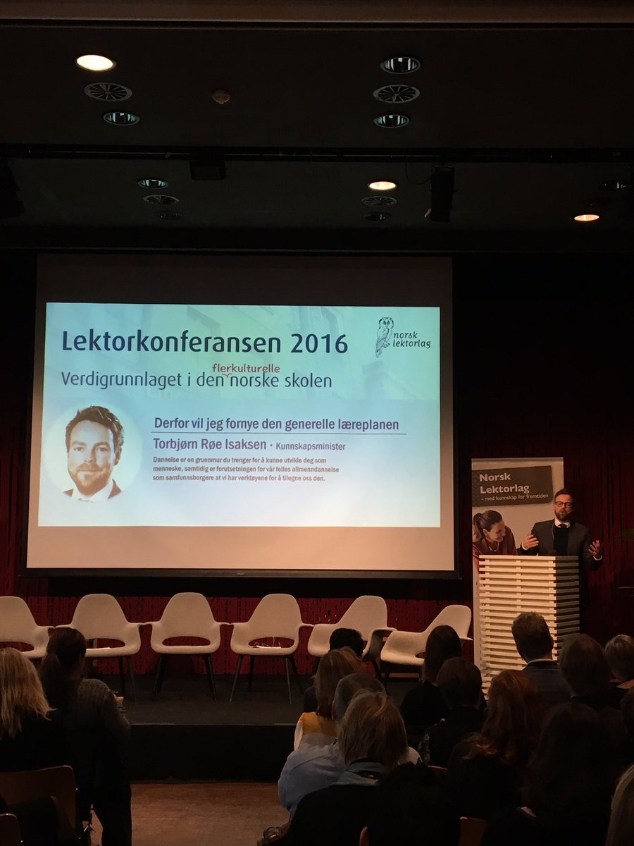 dialogpilot's tweet photo. "Hver eneste time i skolen, er BÅDE en utdannelsestime og en dannelsestime" - Kunnskapsminister, Torbjørn Røe Isaksen https://t.co/NVXDWFA485