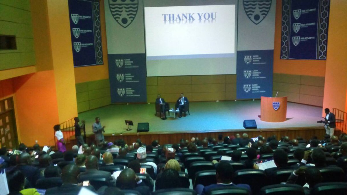 LBSNigeria's tweet photo. Q&amp;A with conference chairman, Frank Aigbogun, Publisher, This Day &amp;Guest Speaker, Dr Khwima Nthara, Lead Economist, World Bank #LBSAADay2016 https://t.co/NJBLxWjfkc