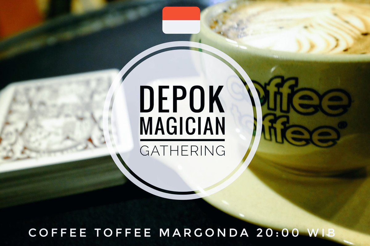 Yuk merapat ke <a href="/CoffeeToffeeIDN/">Coffee Toffee IDN</a> margonda. Masih dg agenda yg sama. Depok Magician Gathering. Kalian bisa ngopi, nonton dan belajar sulap!