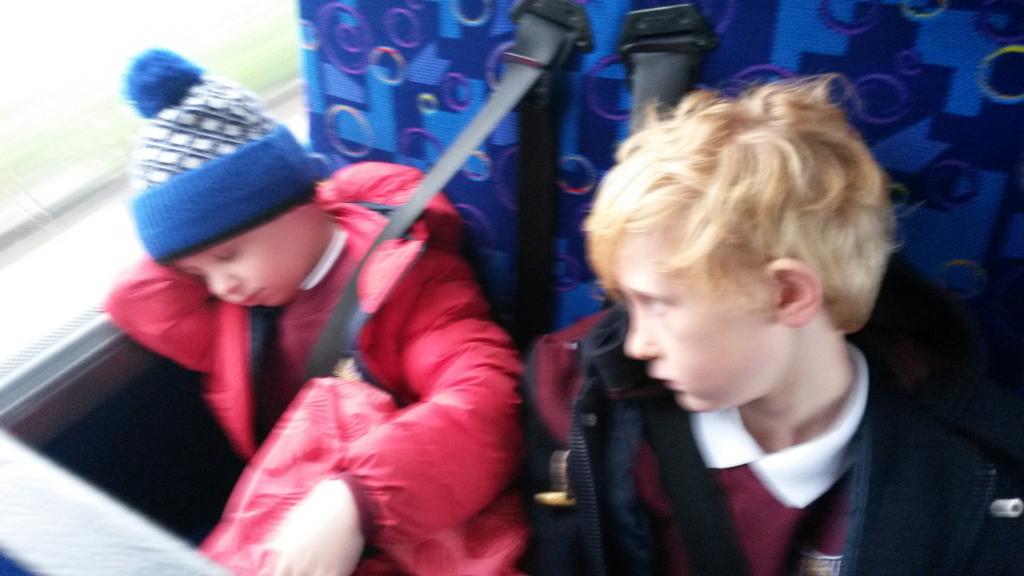 We've been travelling for about 5 minutes! <a href="/newbarns1/">Newbarns School</a> @class5_Newbarns
