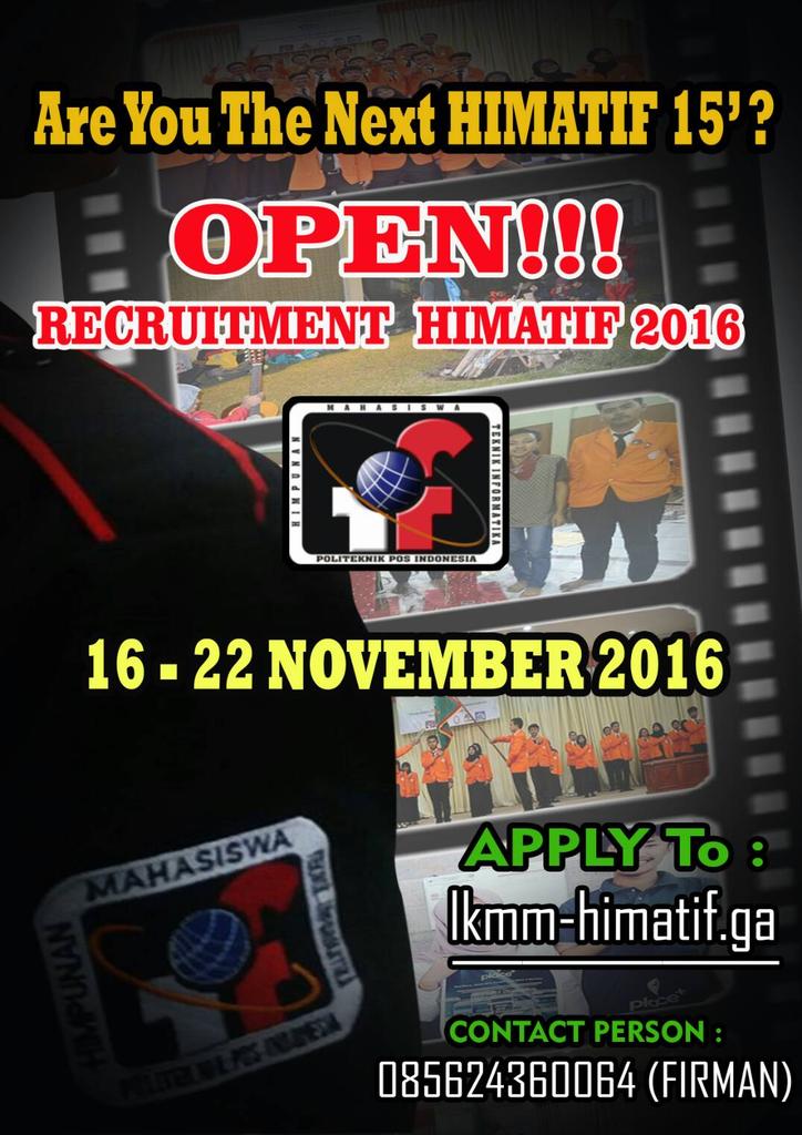 Yuk yang mau ikutan Oprec HIMATIF'15 😃😃😃
